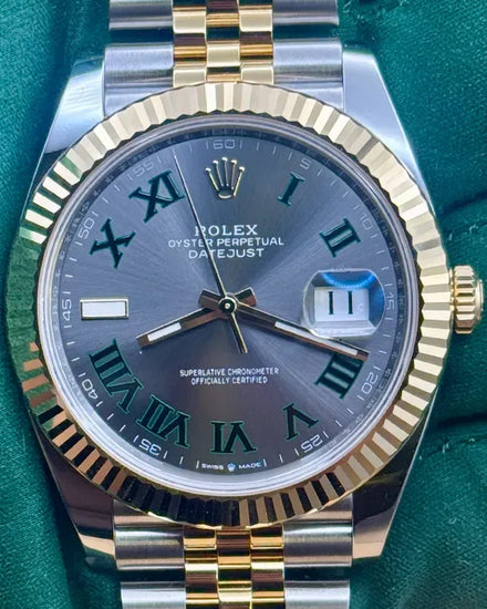 2025 Rolex Datejust "Wimbledon" 41MM Slate Dial Two-Tone Jubilee Bracelet (126333)