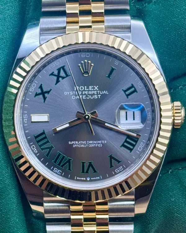 2025 Rolex Datejust "Wimbledon" 41MM Slate Dial Two-Tone Jubilee Bracelet (126333)