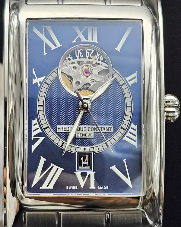 No Reserve - Frederique Constant Classics 47MM Blue Dial Steel Bracelet (FC-315DNS4C26B)