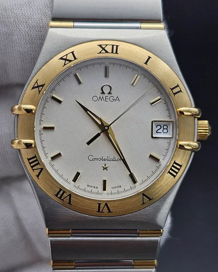 Omega Constellation 33.5MM Quartz Silver Dial Two-Tone Bracelet (1312.30.00)