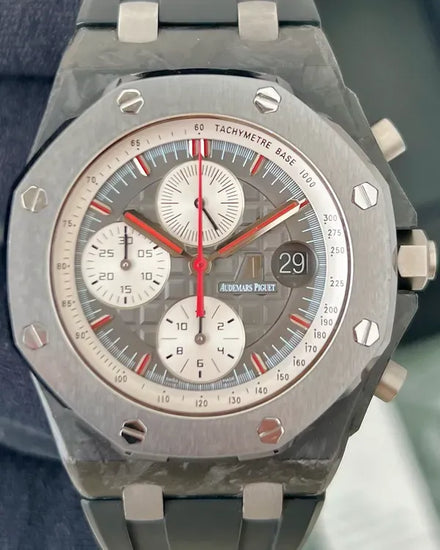 2012 Audemars Piguet Royal Oak Offshore Chronograph "Jarno Trulli" L.E. 42MM Grey Dial Rubber Strap (26202AU.OO.D002CA.01)