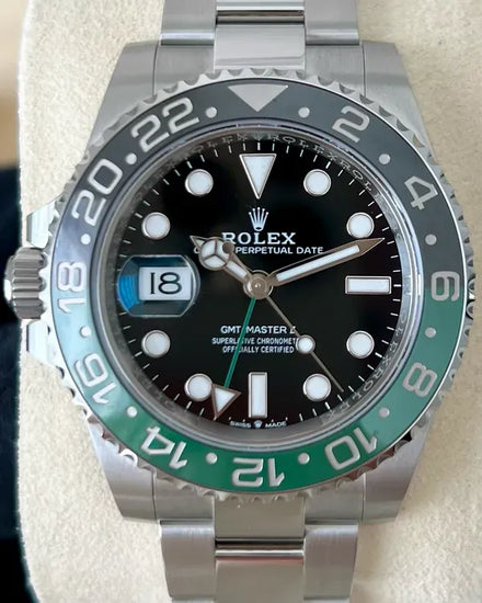 2025 Rolex GMT-Master II "Sprite" 40MM Black Dial Oyster Bracelet (126720VTNR)