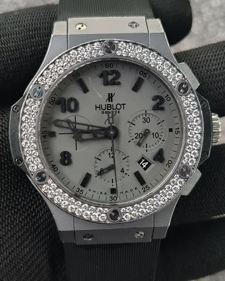 Hublot Big Bang Chronograph 44MM Grey Dial Rubber Strap (301.AI.460.RX.114)