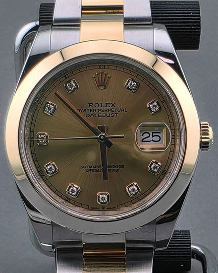 Rolex Datejust 41MM Champagne Dial Two-Tone Oyster Bracelet (126303)