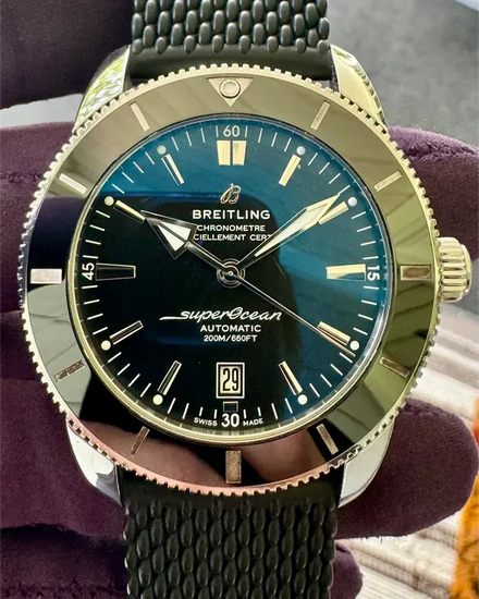 Breitling Superocean Heritage II B20 46MM Black Dial Rubber Strap (AB2020121B1S1)