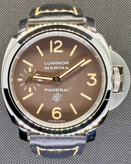 2017 Panerai Luminor Marina Logo Tropical 44MM Brown Dial Leather Strap (PAM00632)