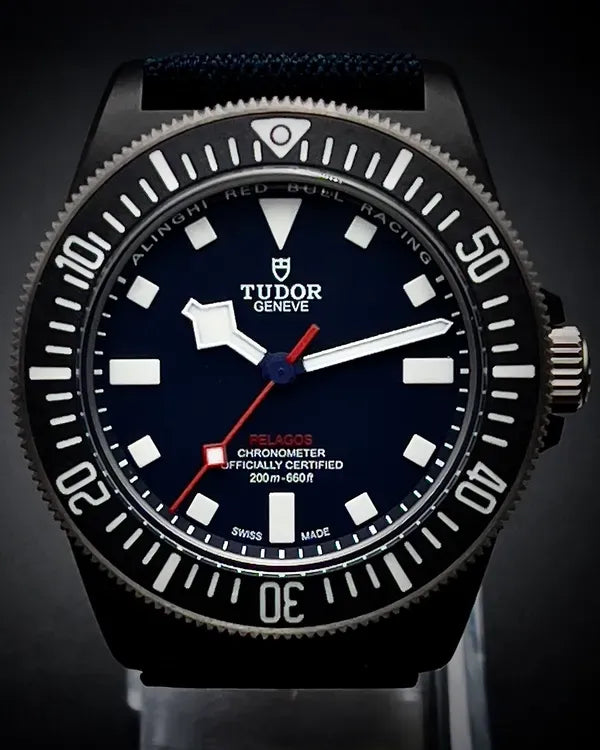 2024 Tudor Pelagos FXD "Alinghi Red Bull Racing" 42MM Blue Dial Textile Strap (25707KN)