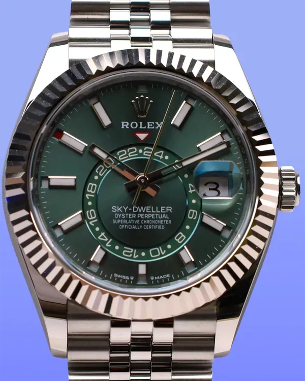 2025 Rolex Sky-Dweller 42MM Green Dial Jubilee Bracelet (336934)
