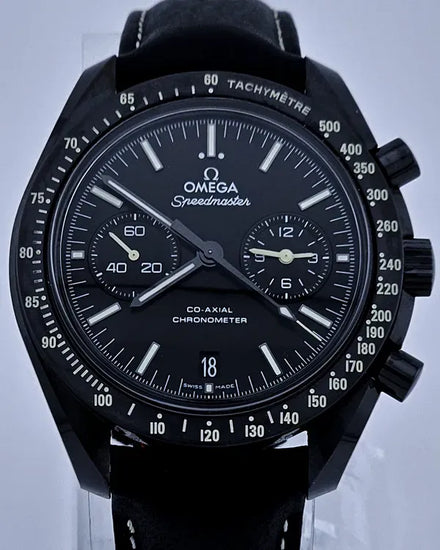 Omega Speedmaster Dark Side of the Moon "Pitch Black" 44.25MM Black Dial Leather Strap (311.92.44.51.01.004)