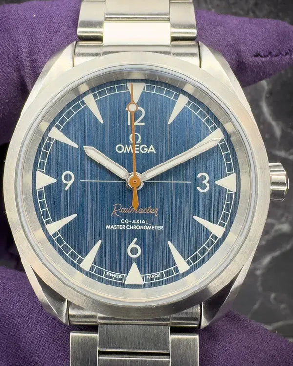 2023 Omega Seamaster Railmaster 40MM Blue Dial Steel Bracelet (220.10.40.20.03.001)