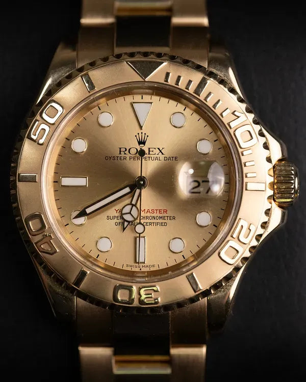 Rolex Yacht-Master 40MM Champagne Dial Yellow Gold Bracelet (16628)