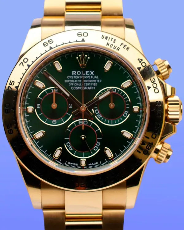 2023 Rolex Cosmograph Daytona "John Mayer" 40MM Green Dial Yellow Gold Bracelet (116508)