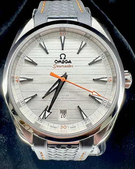 2025 Omega Seamaster Aqua Terra 150M 41MM Silver Dial Rubber Strap (220.12.41.21.02.002)
