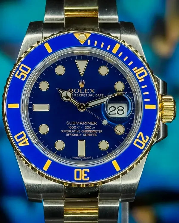 2015 Rolex Submariner "Bluesy" 40MM Blue Dial Two-Tone Oyster Bracelet (116613LB)