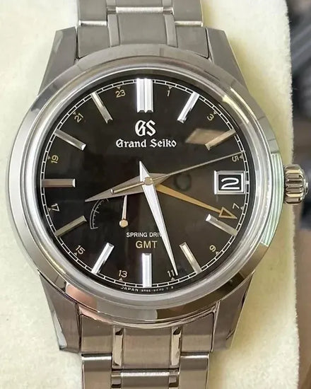 2025 Grand Seiko Elegance GMT "Seasons Kanro" 40.2MM Black Dial Steel Bracelet (SBGE271G)