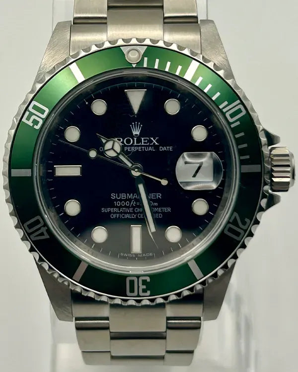 2009 Rolex Submariner Date "Kermit" 40MM Black Dial Oyster Bracelet (16610LV)