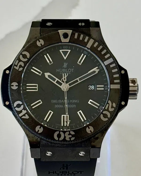 Hublot Big Bang King Black Magic 48MM Black Dial Rubber Strap (322.CK.1140.RX)