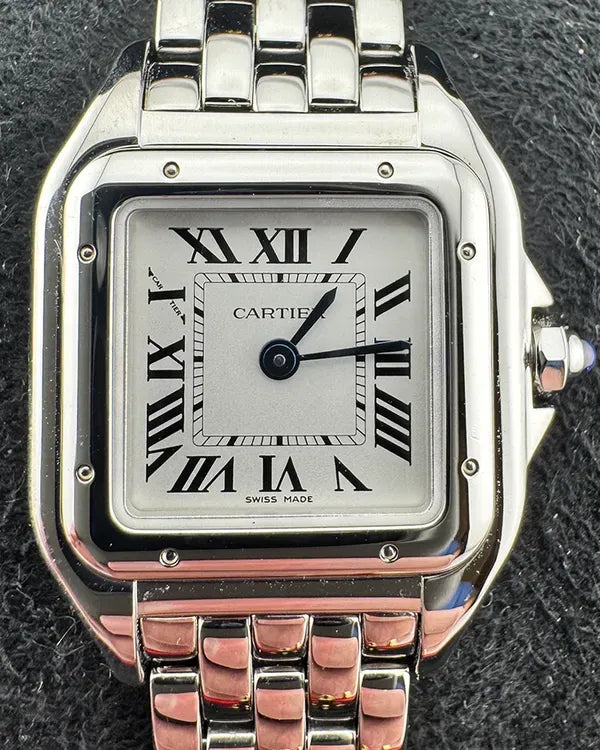 2023 Cartier Panthère De Cartier 30MM Quartz Silver Dial Steel Bracelet (WSPN0006)