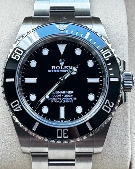 No Reserve - 2025 Rolex Submariner No Date 41MM Black Dial Oyster Bracelet (124060)