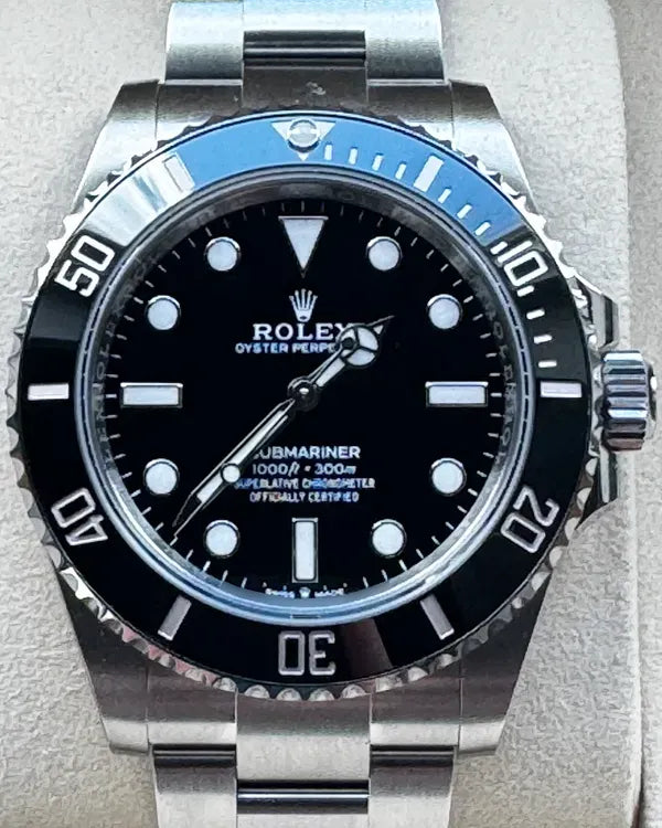 No Reserve - 2025 Rolex Submariner No Date 41MM Black Dial Oyster Bracelet (124060)