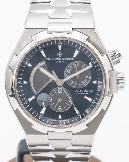 2015 Vacheron Constantin Overseas Dual Time 42MM Black Dial Steel Bracelet (47450/B01A-9227)