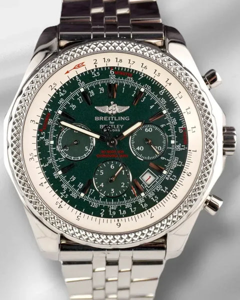 Breitling Bentley Motors S.E. 49MM Green Dial Steel Bracelet