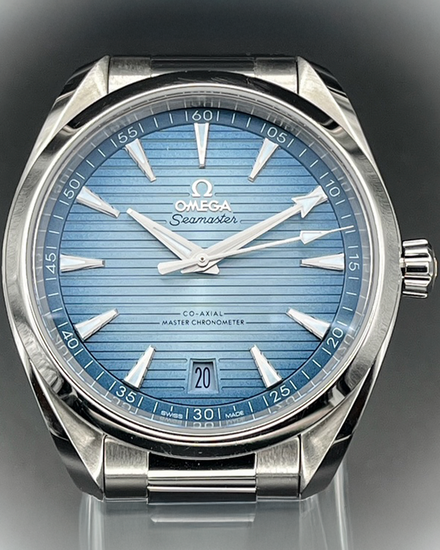 2024 Omega Seamaster Aqua Terra 150M "Summer Blue" 41MM Blue Dial Steel Bracelet (220.10.41.21.03.005)