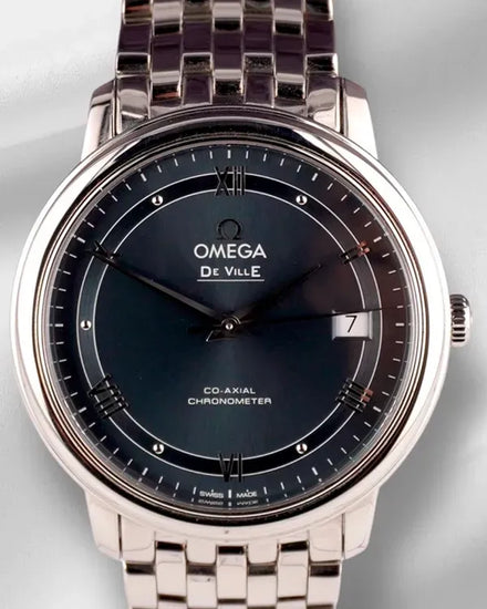 2024 Omega De Ville Prestige 36.8MM Blue Dial Steel Bracelet (424.10.37.20.03.002)