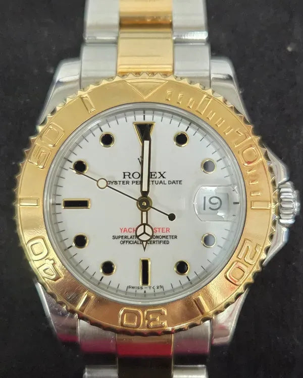 Rolex Yacht-Master 29MM White Dial Two-Tone Oyster Bracelet (169623)