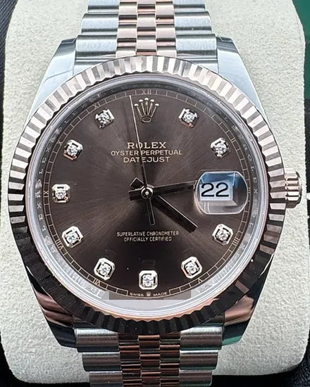 2025 Rolex Datejust 41MM Chocolate Dial Two-Tone Jubilee Bracelet (126331)