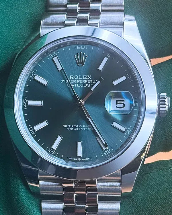 2025 Rolex Datejust 41MM Green Dial Jubilee Bracelet (126300)