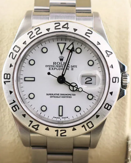 Rolex Explorer II "Polar" 40MM White Dial Oyster Bracelet (16570)