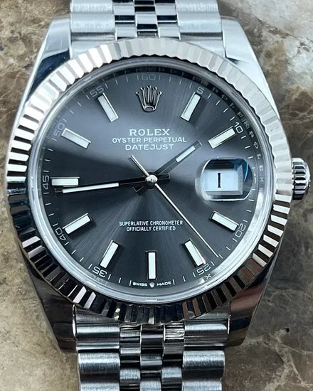 2023 Rolex Datejust 41MM Rhodium Dial Jubilee Bracelet (126334)
