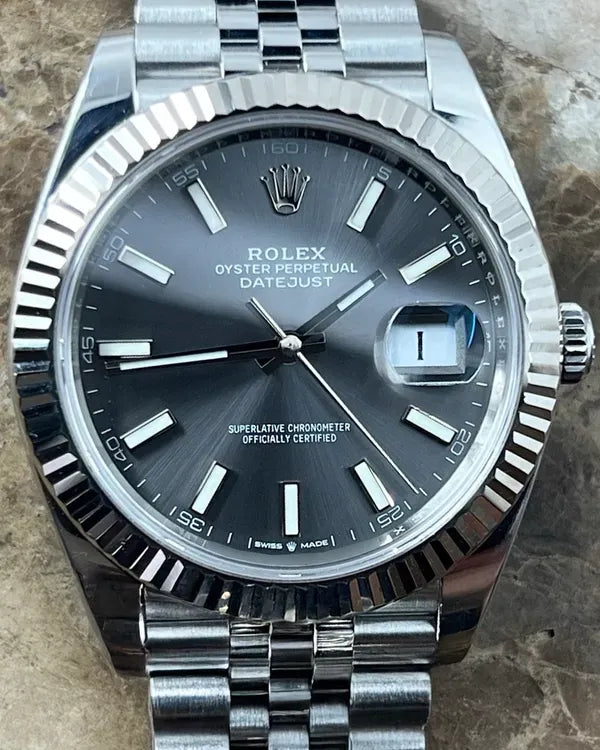 2023 Rolex Datejust 41MM Rhodium Dial Jubilee Bracelet (126334)