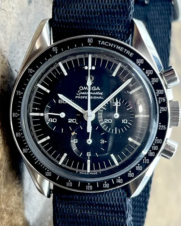 Omega Speedmaster 42MM Black Dial Textile Strap (105.012)
