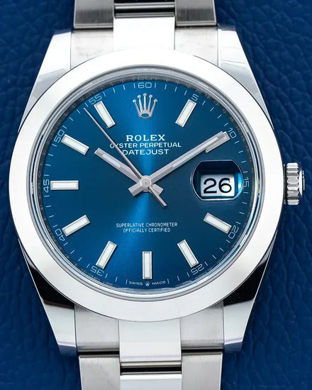 2021 Rolex Datejust 41MM Blue Dial Oyster Bracelet (126300)