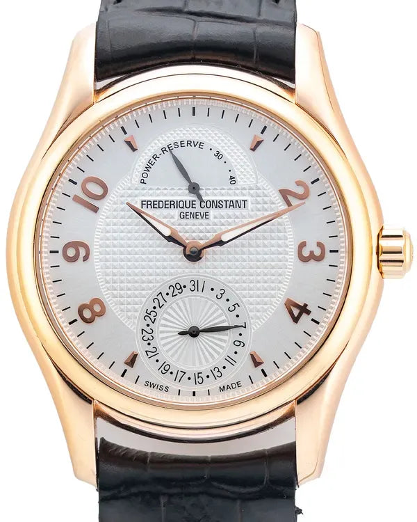 Frederique Constant Runabout 43MM Silver Dial Leather Strap (FC-720XR6B6)