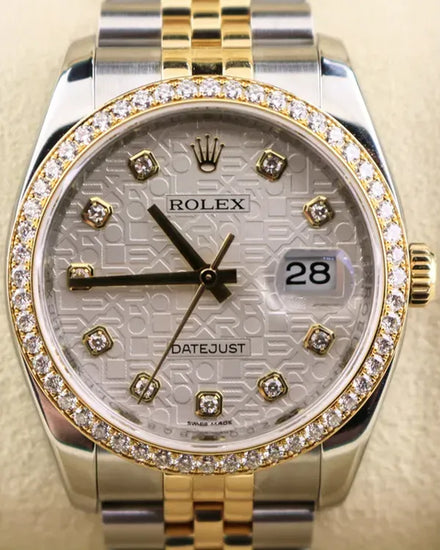 Rolex Datejust 36MM Silver "Jubilee" Dial Two-Tone Jubilee Bracelet (116243)
