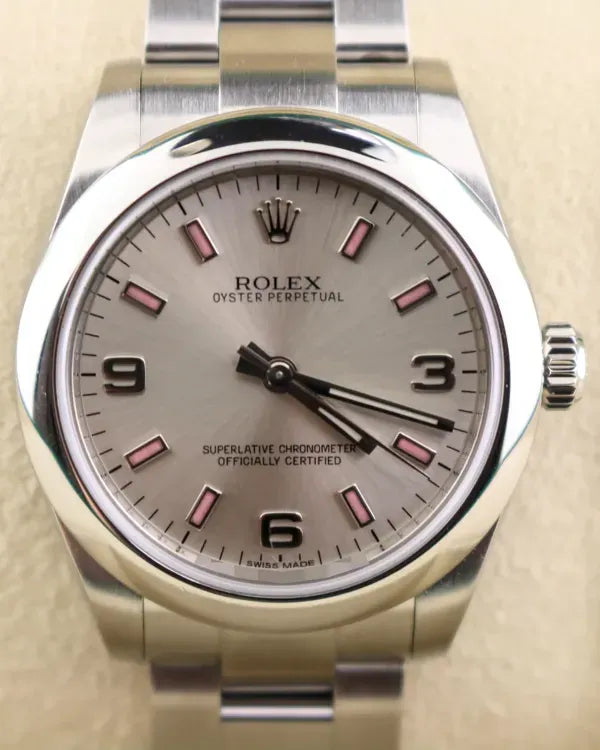 2014 Rolex Oyster Perpetual 31MM Silver Dial Oyster Bracelet (177200)