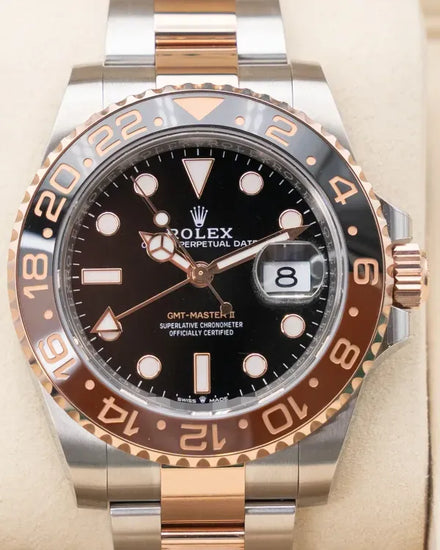 2025 Rolex GMT-Master II "Root Beer" 40MM Black Dial Two-Tone Oyster Bracelet (126711CHNR)