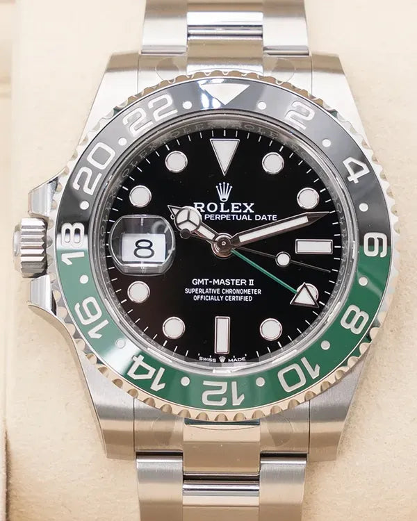 2025 Rolex GMT-Master II "Sprite" 40MM Black Dial Oyster Bracelet (126720VTNR)