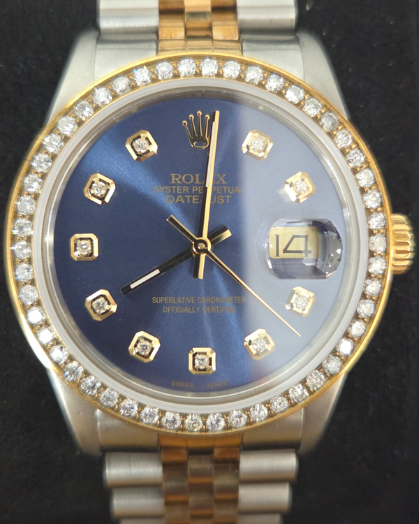 Rolex Datejust 36MM Blue Dial Two-Tone Jubilee Bracelet (16233)