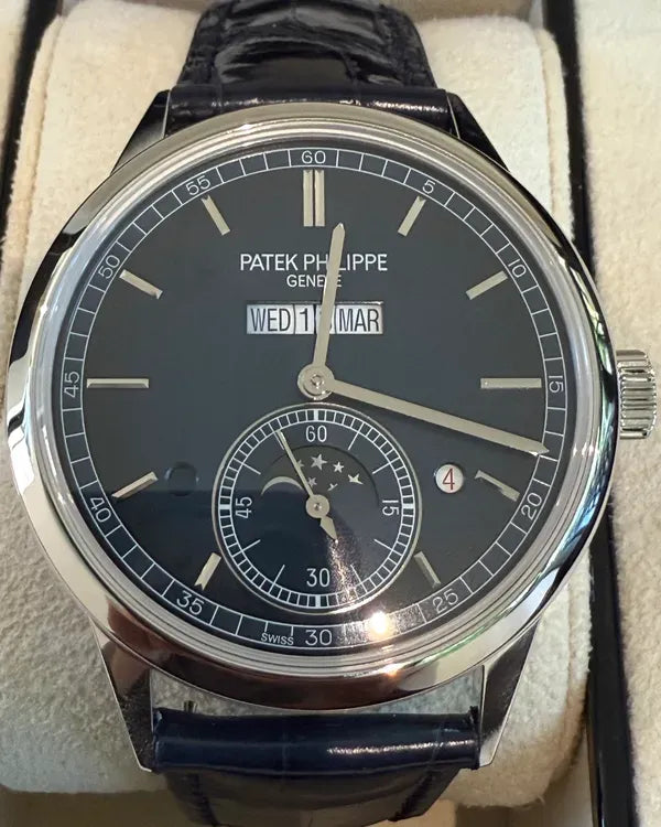 2024 Patek Philippe Perpetual Calendar 41.3MM Blue Dial Leather Strap (5236P-001)