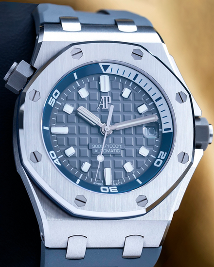 2022 Audemars Piguet Royal Oak Offshore Diver 42MM Grey Dial Rubber Strap (15720ST.OO.A009CA.01)