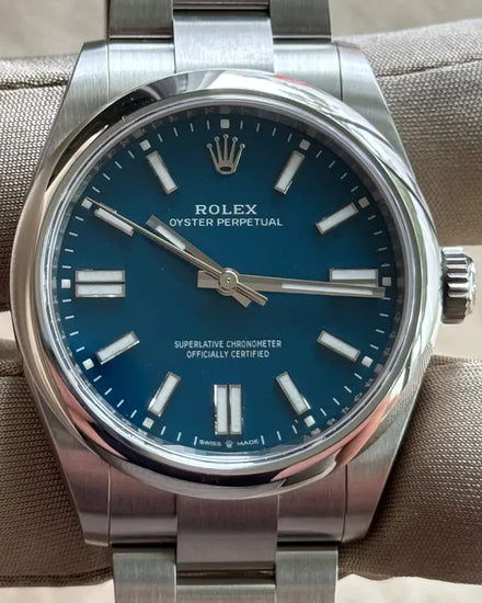 2025 Rolex Oyster Perpetual 41MM Blue Dial Oyster Bracelet (134300)