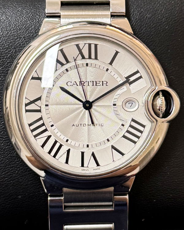 Cartier Ballon Bleu De Cartier 42MM Silver Dial Steel Bracelet (WSBB0049)