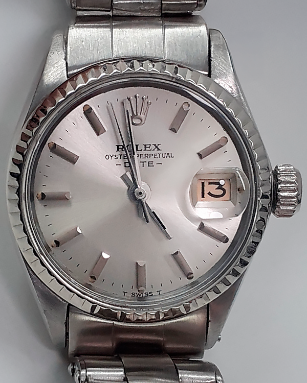 Rolex Oyster Perpetual Lady Date 26MM Silver Dial Oyster Bracelet (6517)