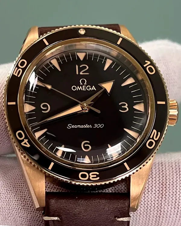 Omega Seamaster 300 41MM Brown Dial Leather Strap (234.92.41.21.10.001)