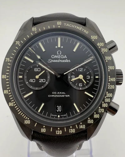 Omega Speedmaster Dark Side of the Moon "Pitch Black" 44.25MM Black Dial Leather Strap (311.92.44.51.01.004)