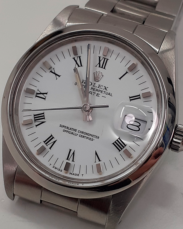 1988 Rolex Oyster Perpetual 34MM White Dial Oyster Bracelet (15000)